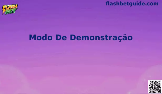 Interface explicativa sobre o funcionamento do Modo de Demonstração em plataformas de apostas online