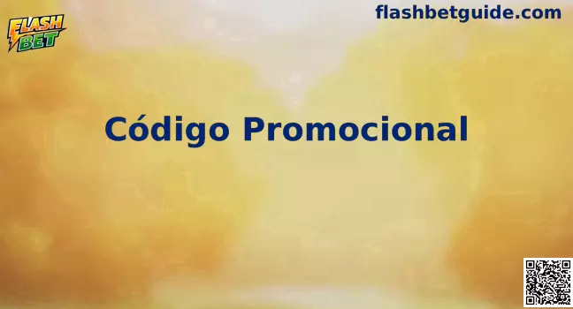 Interface de ativação do Código Promocional Flash Bet
