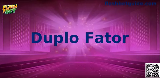 Interface de segurança do Duplo Fator da Flash Bet mostrando o processo de autenticação em duas etapas